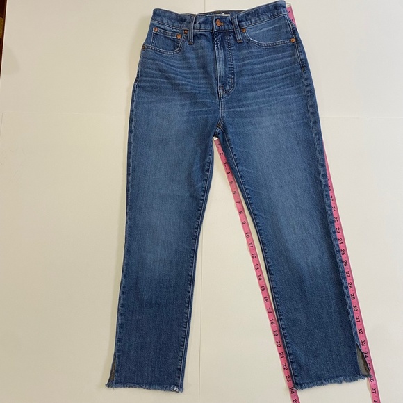 Madewell The Perfect Vintage Jean, Frayed/Raw Split Hem Style, 28 Waist, Blue - Picture 15 of 16
